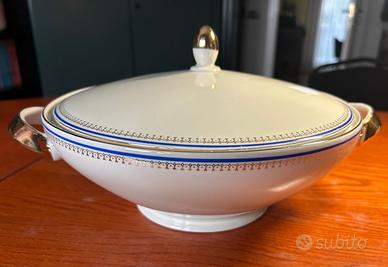 Zuppiera filo oro in porcellana della Kronen