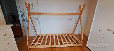 letto montessoriano a capanna