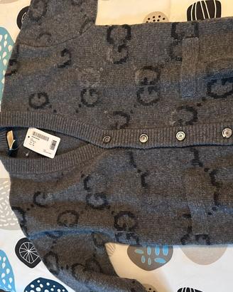 Maglione cardigan Gucci nuovo con cartellino