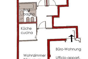 Bolzano, Via dei Combattenti - locale uso ufficio