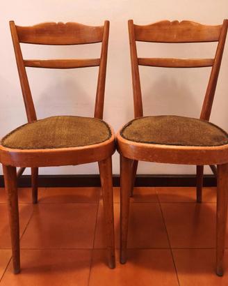 Coppia di Sedie Vintage anni '50/'60
