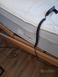 coppia reti motorizzate+ 2 materassi sing Eminflex