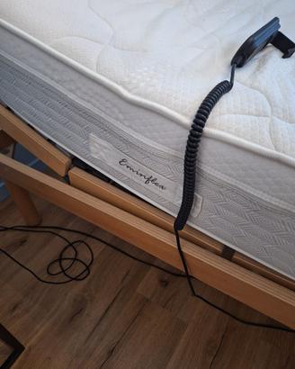 coppia reti motorizzate+ 2 materassi sing Eminflex