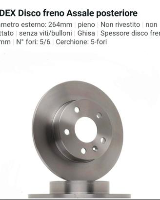 Dischi assale posteriore Ridex