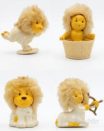 Lotto 4 Figurini Vintage Segni Zodiacali Oroscopo 