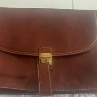 Borsa pelle vintage nuova