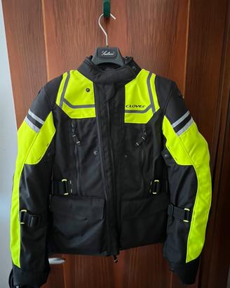 Giacca moto donna Clover taglia S - Fluo tecnica