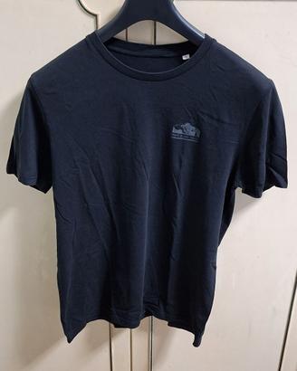 T-shirt Mont Blanc Valley Uomo Nera 100% Cotone L
