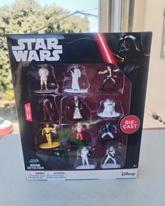Set 12  mini personaggi Star Wars in metallo
