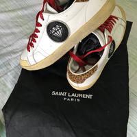 Saint Laurent unisex White Leather