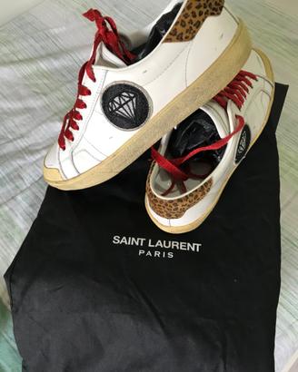 Saint Laurent unisex White Leather