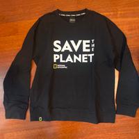 Felpa nera OVSxNATIONAL GEOGRAPHIC 12-13y