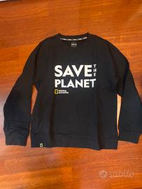 Felpa nera OVSxNATIONAL GEOGRAPHIC 12-13y