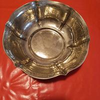 Centro tavola silver plated martellato – Vintage