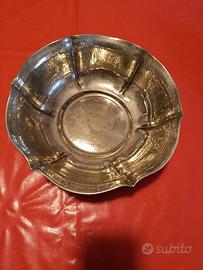 Centro tavola silver plated martellato – Vintage