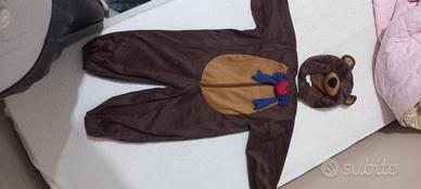 VESTITO CARNEVALE ORSO DI “MASHA E ORSO”