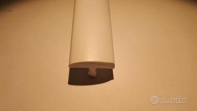 T-Molding Arcade Bianco interamente gomma - 19mm