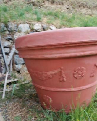 grande vaso in vetroresina
