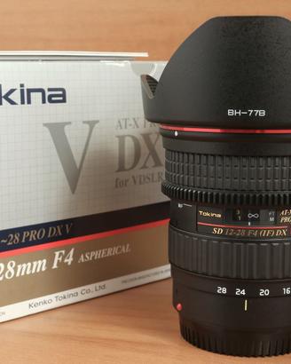 Tokina SD 12-28 F. 4 DX V  ATX-PRO per Canon