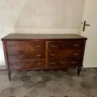 Cassettiera con specchio e comodini