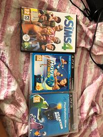 2 giochi ps3 con play station move e the sims 4