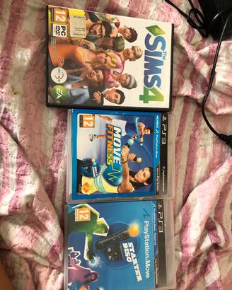 2 giochi ps3 con play station move e the sims 4