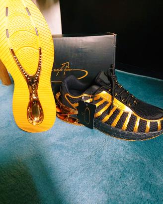 Sneakers REDVIEW Black & Gold – NUOVE con Scatola 
