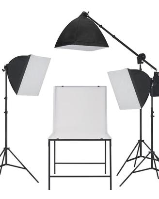 Kit Illuminazione Studio Fotografico Soft Box Luci