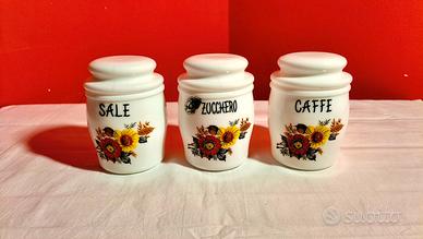 Set Barattoli Vintage Anni '70 DECOR CRISTALLERIE