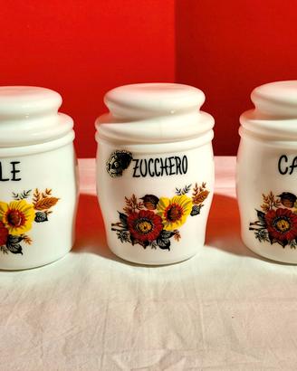 Set Barattoli Vintage Anni '70 DECOR CRISTALLERIE