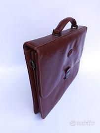 borsa porta documenti vintage vera pelle