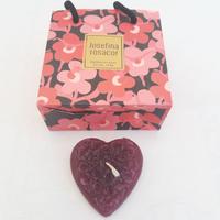 Candela cuore profumata ,con rose in rilievo+ 🎁