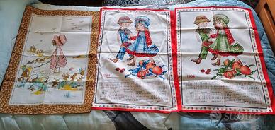 Tre strofinacci vintage Sarah Kay 