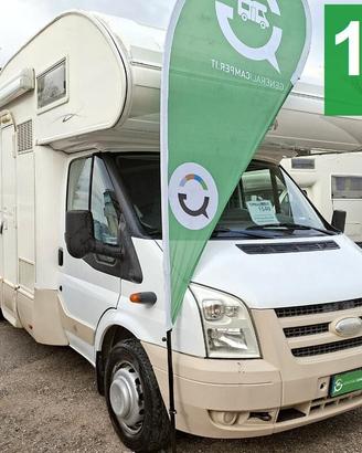 CAMPER RIMOR FORD MANSARDATO 6 POSTI DINETTE LETTO