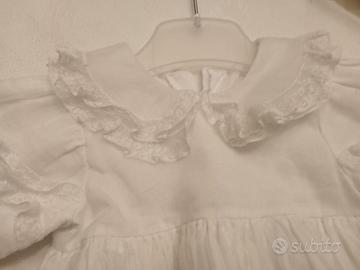 Vestitino per battesimo bianco