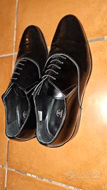 Scarpe da sposo cerimonia ape nera spazzolato