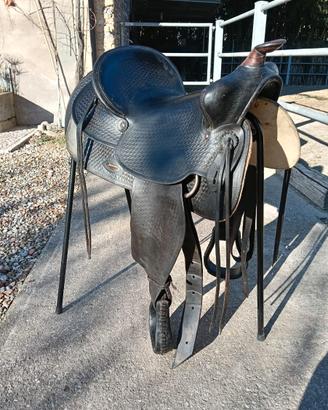 Prestigiosa sella Western nera