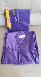 Toga laurea e Tocco cappello laurea  unisex