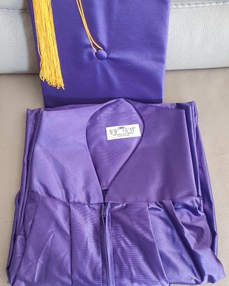Toga laurea e Tocco cappello laurea  unisex