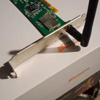 Scheda wifi per PC con case