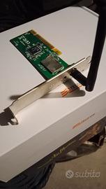 Scheda wifi per PC con case