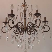 lampadario a goccia vetro cristallo