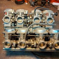 carburatori in batteria moto giapponesi epoca