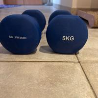 Manubri 5 kg gommati