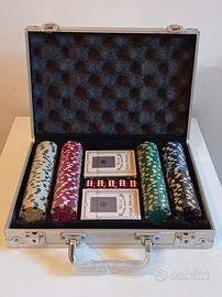 Valigetta poker completa fiches e carte