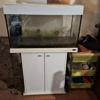 Acquario 80 litri + armadietto 