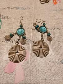 Orecchini etnici artigianali pendenti