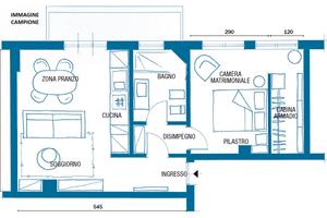 BILOCALE con BALCONE - LAURENTINA