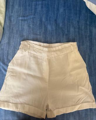 Pantaloncini Mango di lino bianco