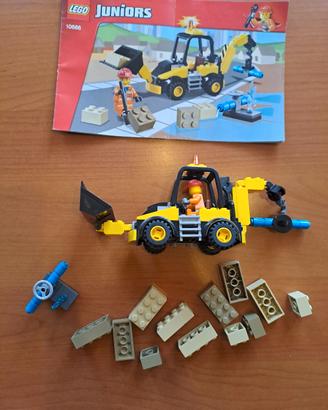 Lego 10666, ruspa e cantiere facili da costruire 
